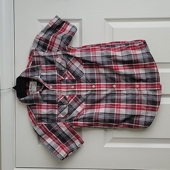 Urban Pipeline Boy's Button Up Short Sleeve Shirt - Picture 1 of 10